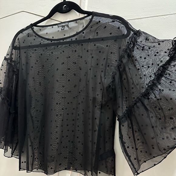 Sheer polka dot top - Picture 3 of 4